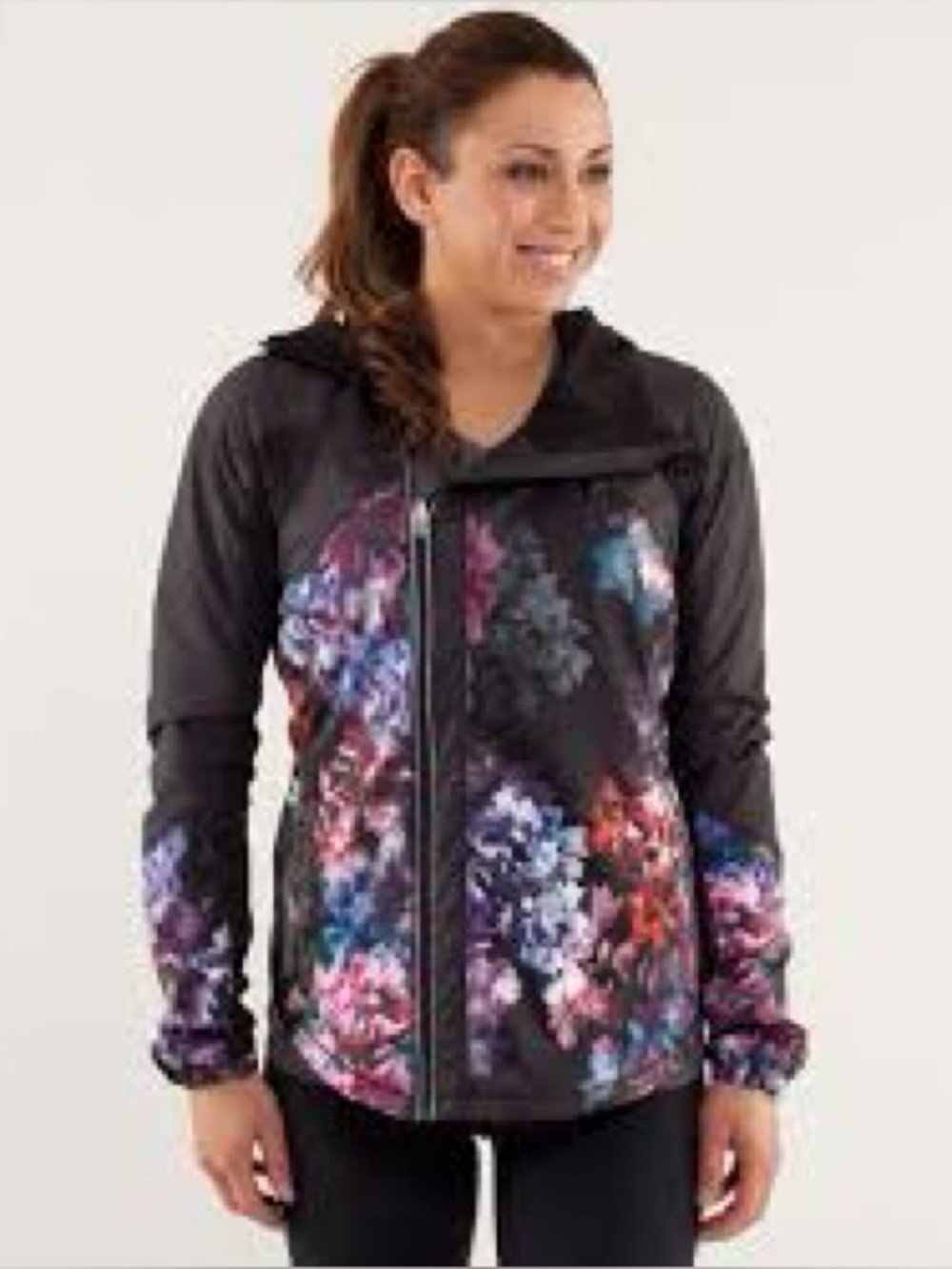 Rare find* 2013 Lululemon Run:Get Up And Glow Jacket - Spring Has Sprung Multi